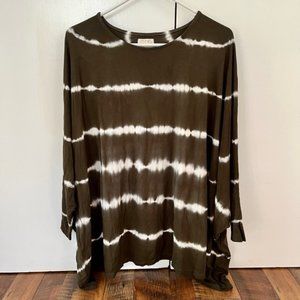 Mudpie Olive Elba Tie-Dye Tunic Top, New